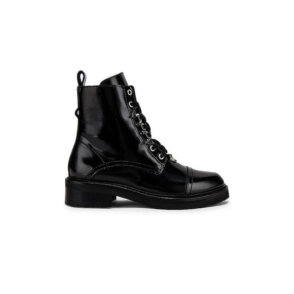 Allsaints 'Lira' Black Leather Boot Size 8 - Picture 1 of 5